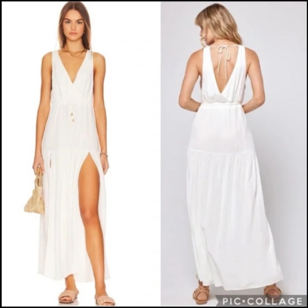 L*Space Emma Swim Cover-Up Dress Cream/Off White Size M - NWT